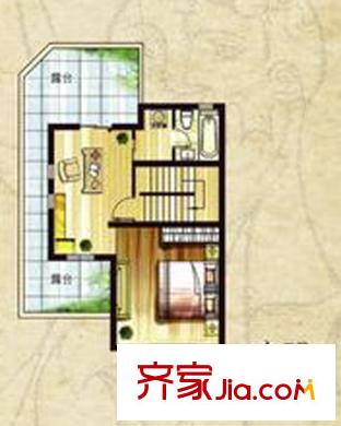畢加索園墅Pb戶型三層 4室2廳3衛(wèi)1廚