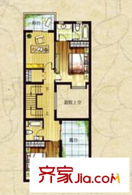 畢加索園墅Pc戶型二層 4室2廳3衛(wèi)1廚
