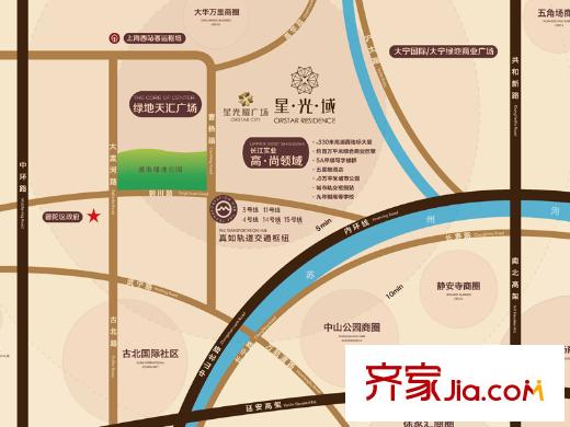 上海星光域区位图
