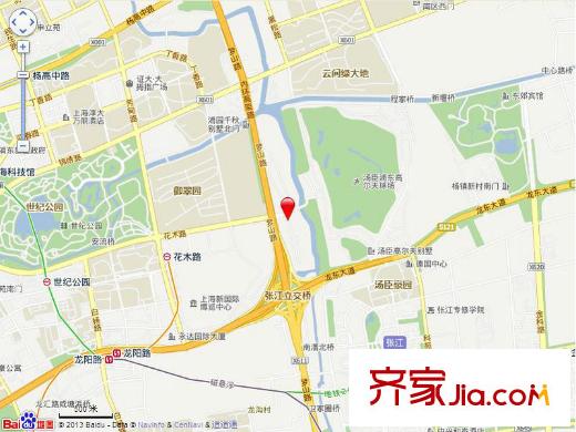 湯臣湖庭花園交通圖