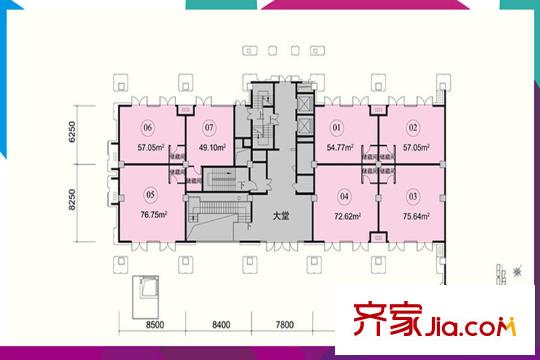富力尚悦居E01平层图