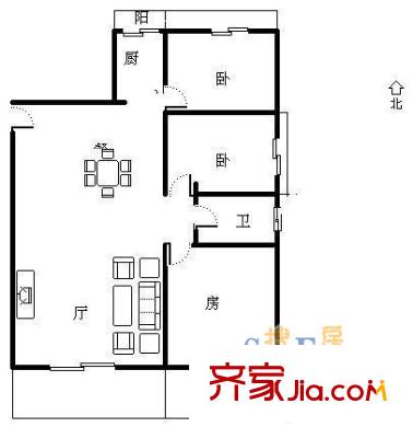 上海 生安花苑 戶型圖
