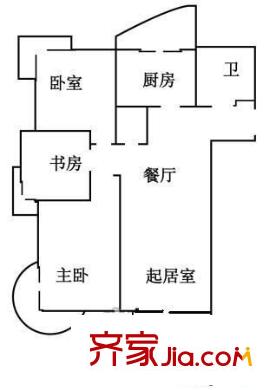 紫竹華庭 0室 戶型圖