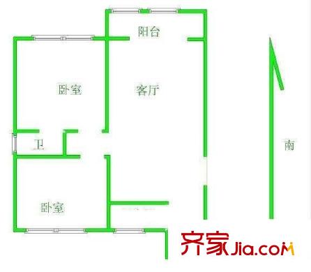 紫竹華庭 0室 戶型圖