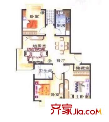 紫竹華庭 0室 戶型圖