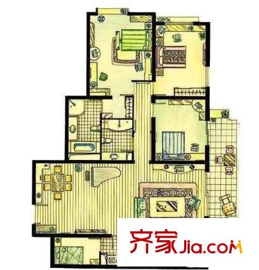 紫竹華庭 0室 戶型圖