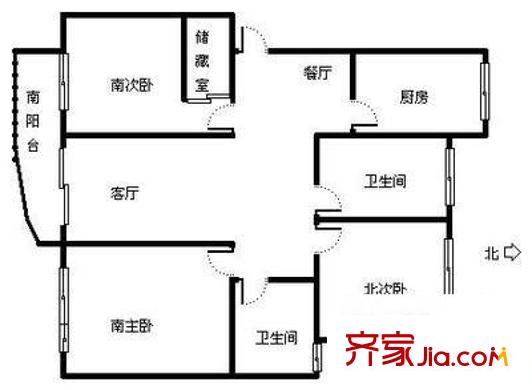 棲山苑 2室 戶型圖