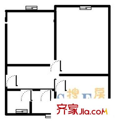 上鋼三村 2室 戶型圖