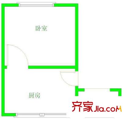 上鋼三村1室0廳1衛(wèi)1廚