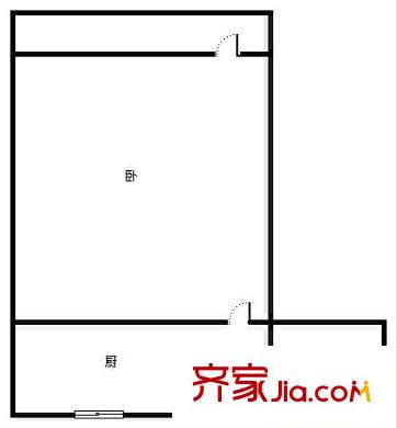 上鋼三村戶型圖 戶型圖 1室1廳1衛(wèi)1廚