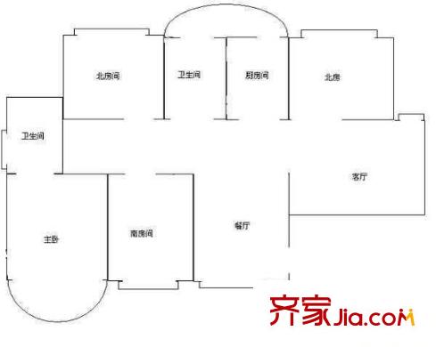 平江盛世家园户型图户型图 4室2厅2卫2厨