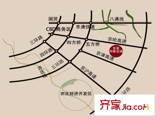 东亚印象台湖项目区域