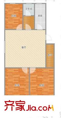 振和公寓 3室 户型图
