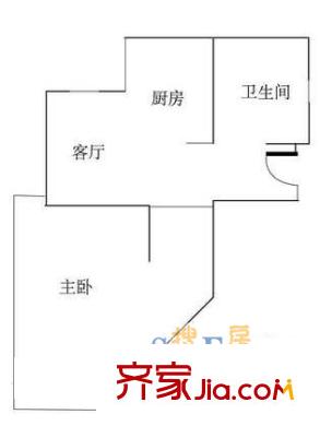 同科公寓同濟(jì)吉品戶型圖上海 同科公寓(同濟(jì).吉品) 戶型圖 1室1廳1衛(wèi)1廚