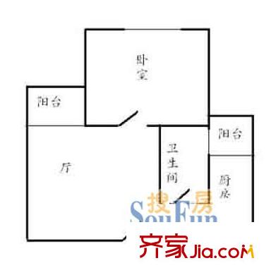 上海 新柳公寓 户型图