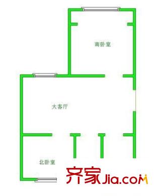 华淞小区 2室 户型图