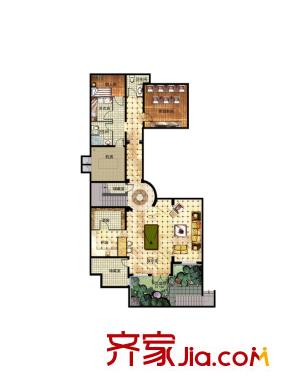 御汤山・熙园K户型地下室户型(售完) 2室1卫