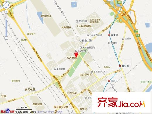 萬(wàn)達(dá)新城普旺里交通圖