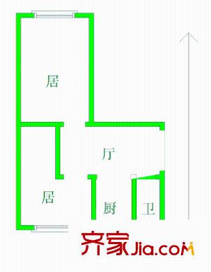 風(fēng)光里戶型圖戶型圖 2室1廳1衛(wèi)1廚