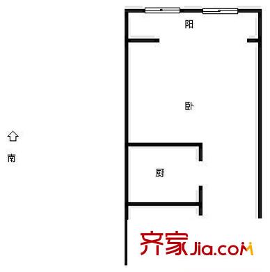 天泉西里戶型圖戶型圖 1室1廳1衛(wèi)1廚