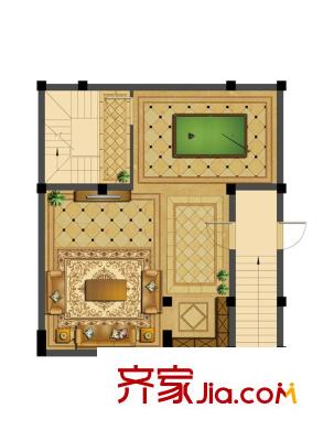 恒厚陽光城P2戶型地下室 5室2廳3衛(wèi)1廚
