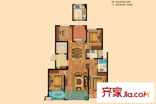 寧興御府G戶型 4室2廳2衛(wèi)1廚