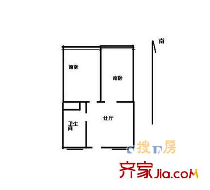 上海 申安公寓 户型图