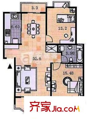 岭南雅苑 4室 户型图