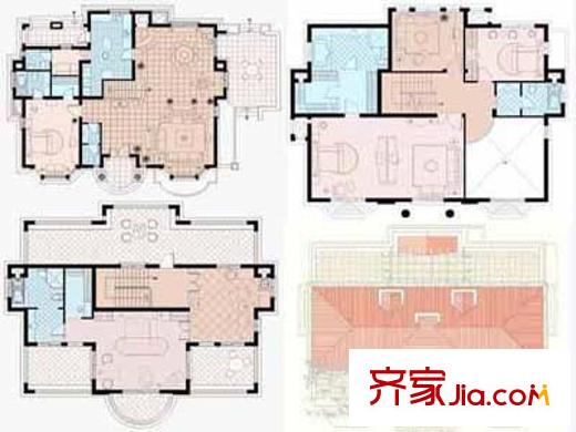 湯臣高爾夫公寓戶型圖上海 湯臣高爾夫別墅 戶型圖 5室3廳4衛(wèi)1廚