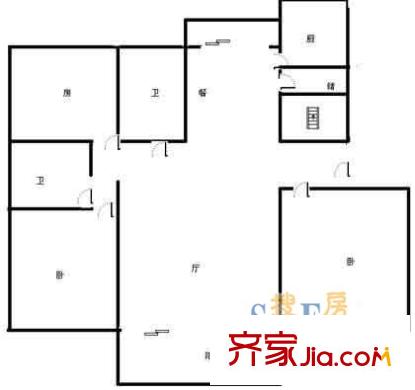 上海 金博尚品苑 戶型圖