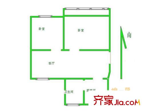 芳華路411弄小區(qū)戶型圖上海 芳華路411弄2室 戶型圖 2室2廳1衛(wèi)1廚