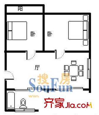 芳華路411弄小區(qū)戶型圖上海 芳華路411弄 戶型圖 2室1廳1衛(wèi)1廚