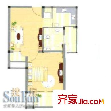上海 新汾小区 户型图