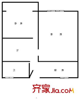 昌五小區(qū)戶型圖戶型圖 2室1廳1衛(wèi)1廚