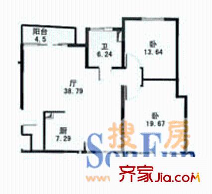 上海 天安花園 戶型圖