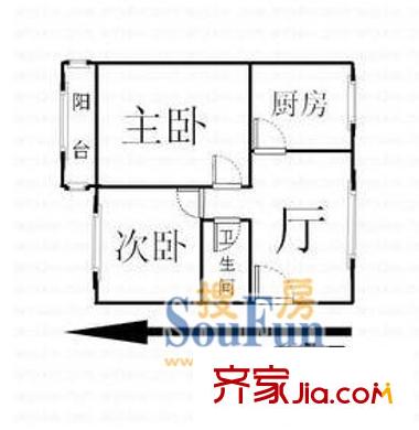 上海 嘉富小区 户型图