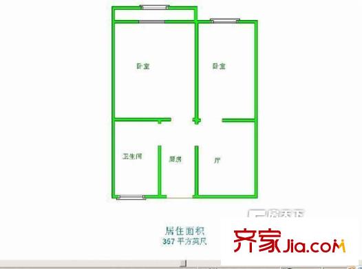 南新三村戶(hù)型圖戶(hù)型圖 2室1廳1衛(wèi)1廚