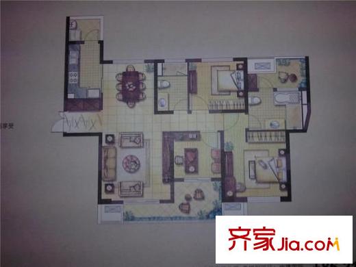 保利家园 3室 户型图