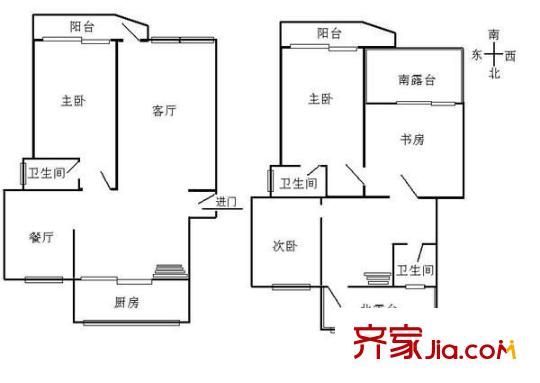 上海知音 5室 户型图