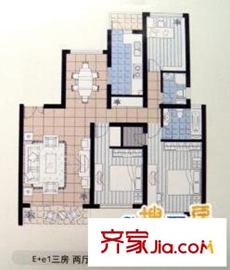 金順小區(qū) 3室 戶型圖