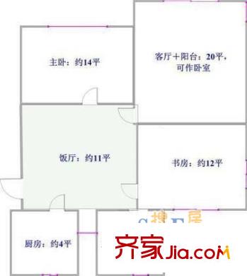 上海 桃園公寓 戶型圖