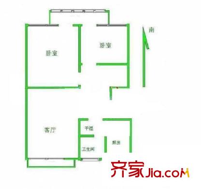 華佳花園 0室 戶型圖