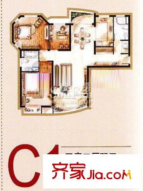 大華錦繡華城戶型圖 戶型圖  3室 3室2廳2衛(wèi)1廚