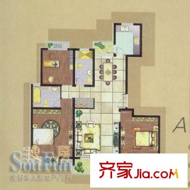 妙境家園 3室 戶型圖