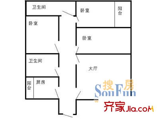 上海 金浦花園 戶型圖