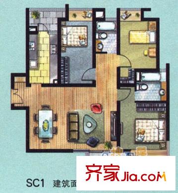 上海 匯康公寓 戶型圖