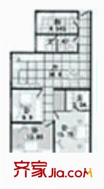 銀華苑(浦東)戶型圖3室1廳1衛(wèi)1廚