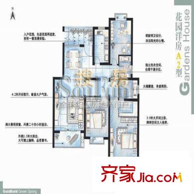 上海 金地格林春岸 户型图