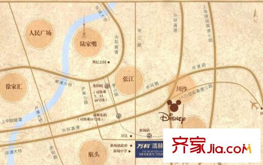 萬科清林徑交通圖區(qū)位圖