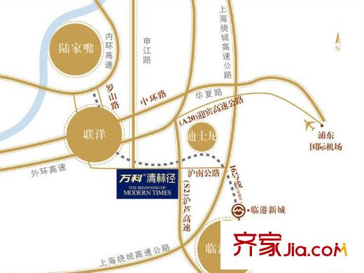 萬科清林徑交通圖區(qū)位圖